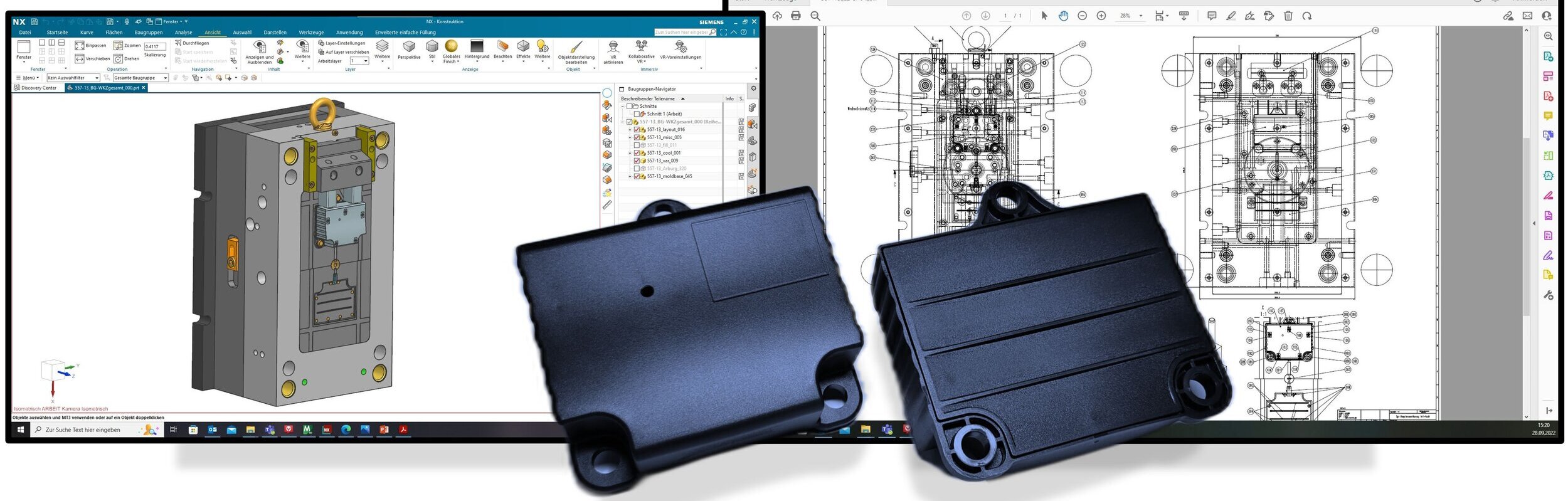 3D-CAD Werkzeugkonstruktion - Gipris-Gehäuse - KUZ